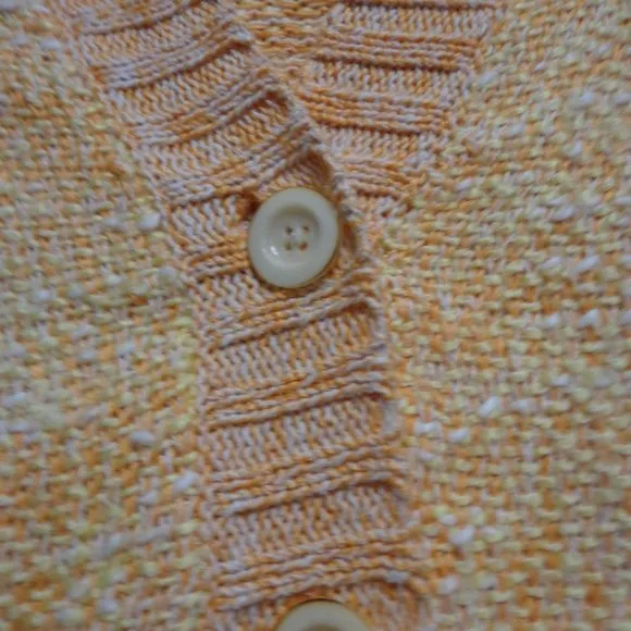 Cardigan Sweater Sz SP J.Jill Double Texture Butto