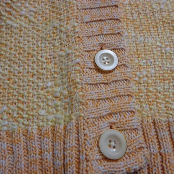 Cardigan Sweater Sz SP J.Jill Double Texture Butto