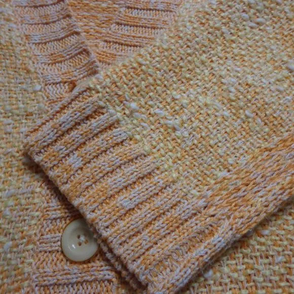 Cardigan Sweater Sz SP J.Jill Double Texture Butto