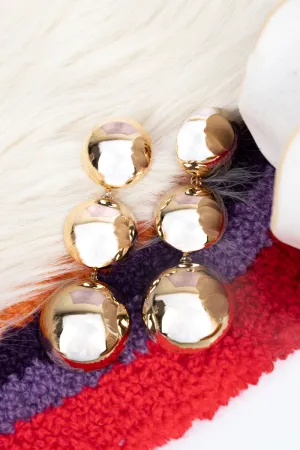 Carina Bubble Goldtone Earrings