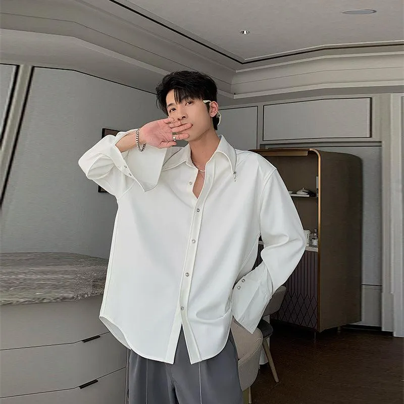 Casual Basic Long-sleeved Shirt