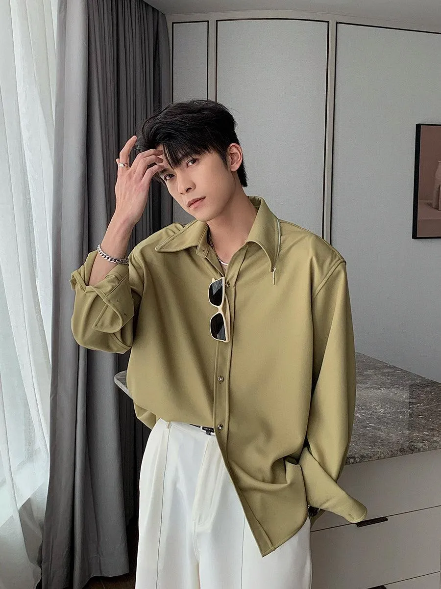 Casual Basic Long-sleeved Shirt