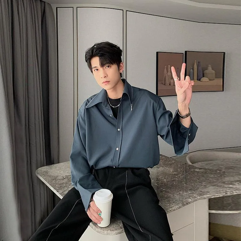 Casual Basic Long-sleeved Shirt