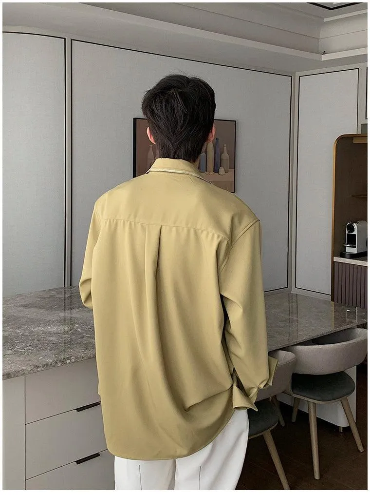 Casual Basic Long-sleeved Shirt