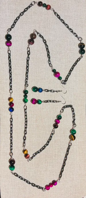 Cat’s Eye Necklace Set. #22045