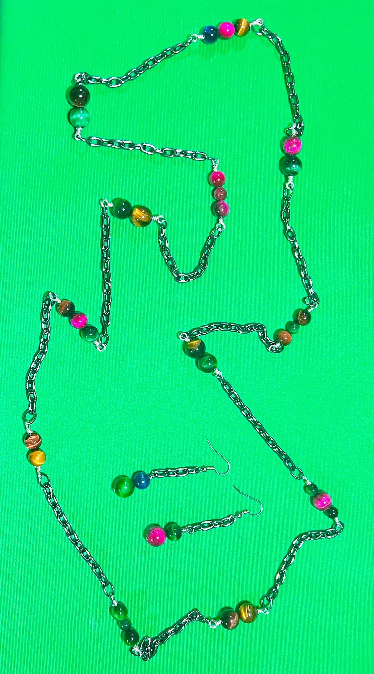 Cat’s Eye Necklace Set. #22045