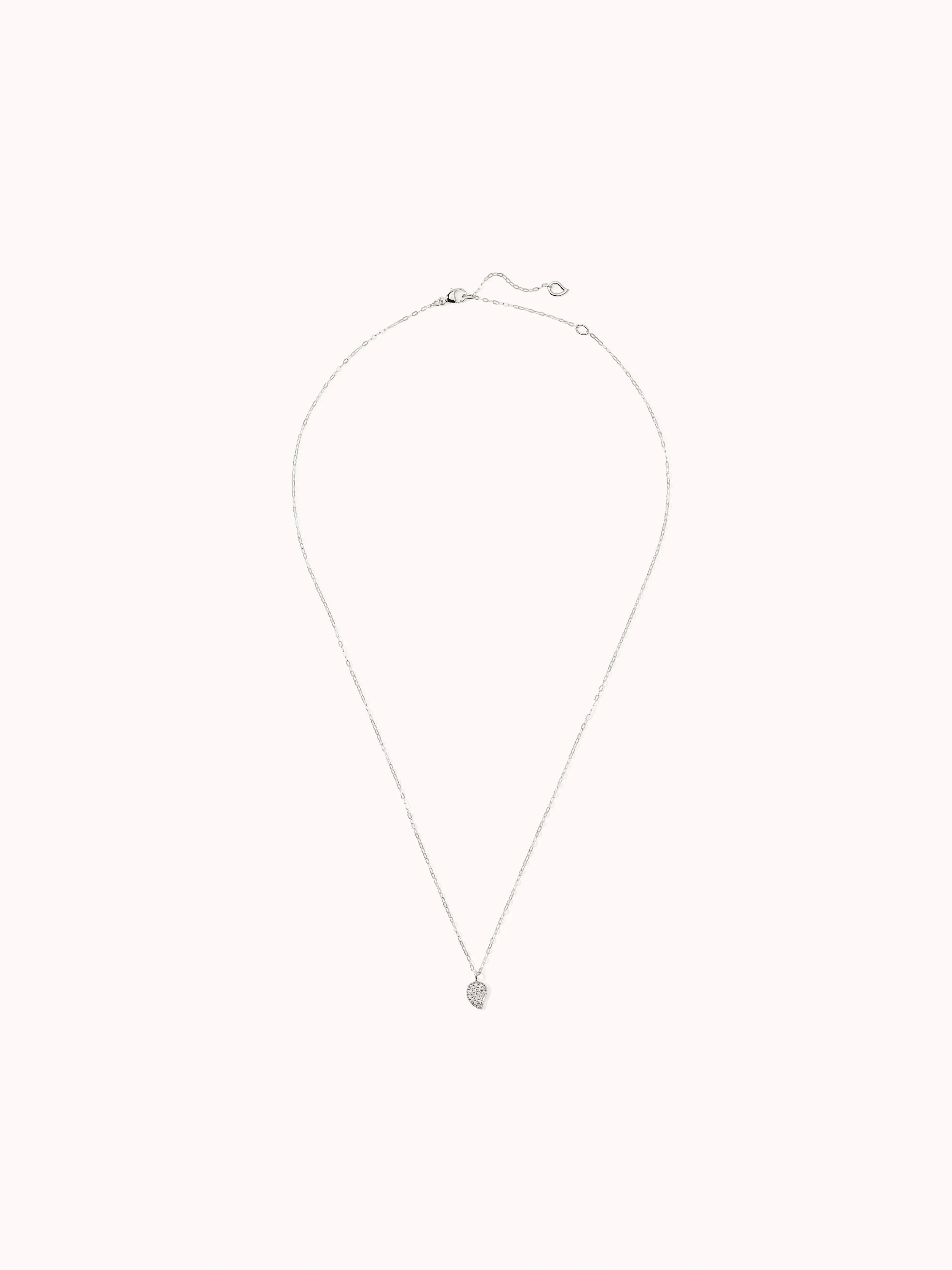 Chain SPARKLE Drop Diamond Pavé, 1,0 mm, 45 cm with Diamond Pavé
