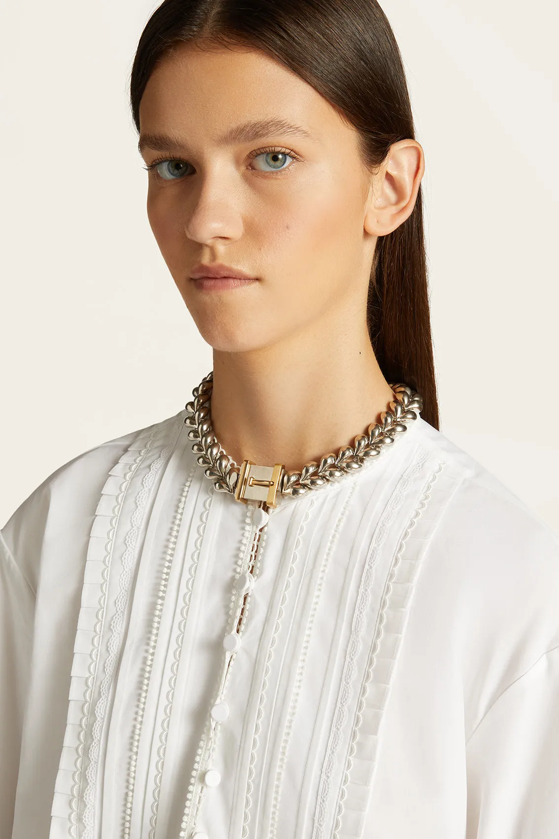 CHAIN WREATH CHOKER NECKLACE