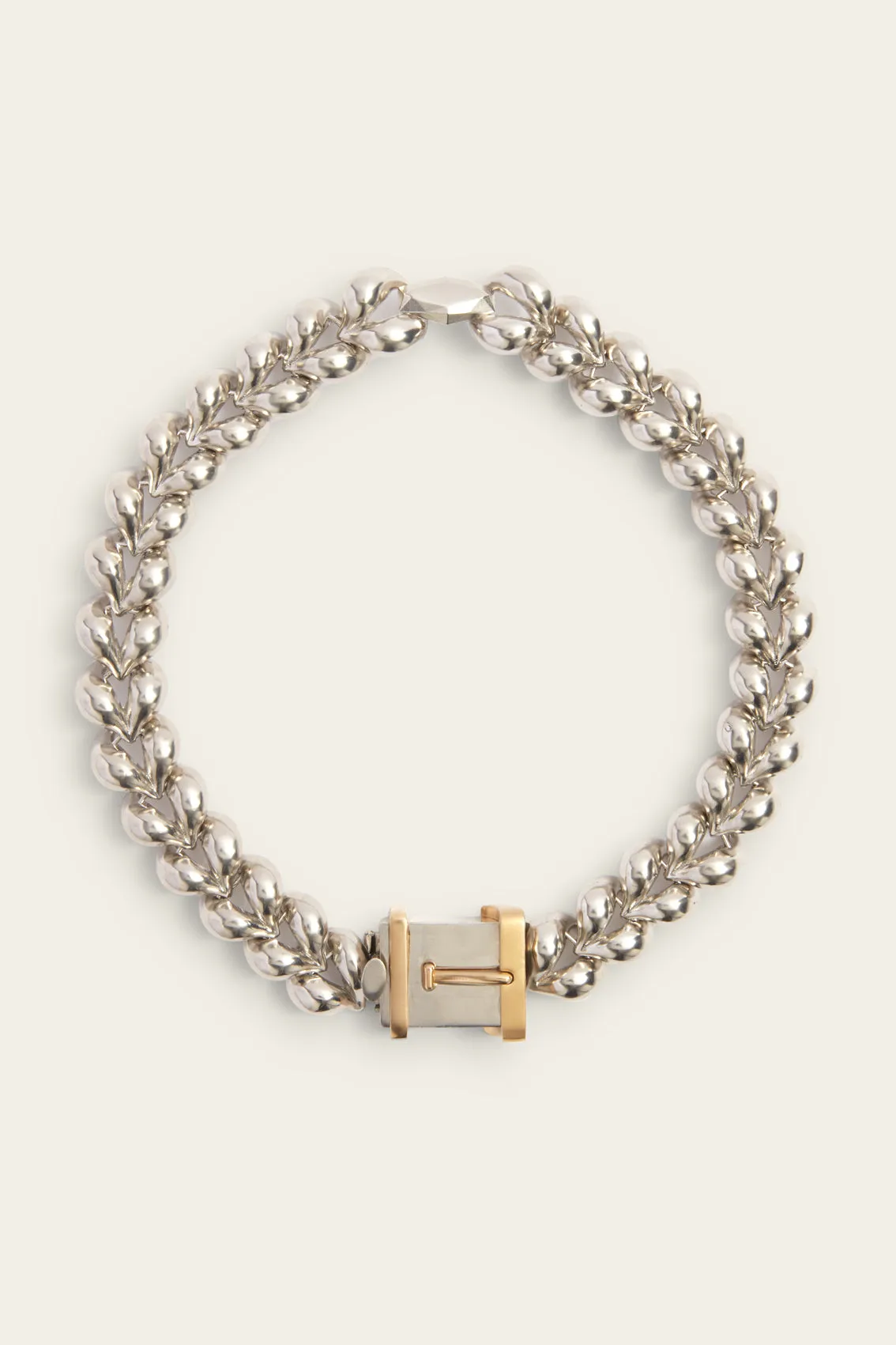 CHAIN WREATH CHOKER NECKLACE