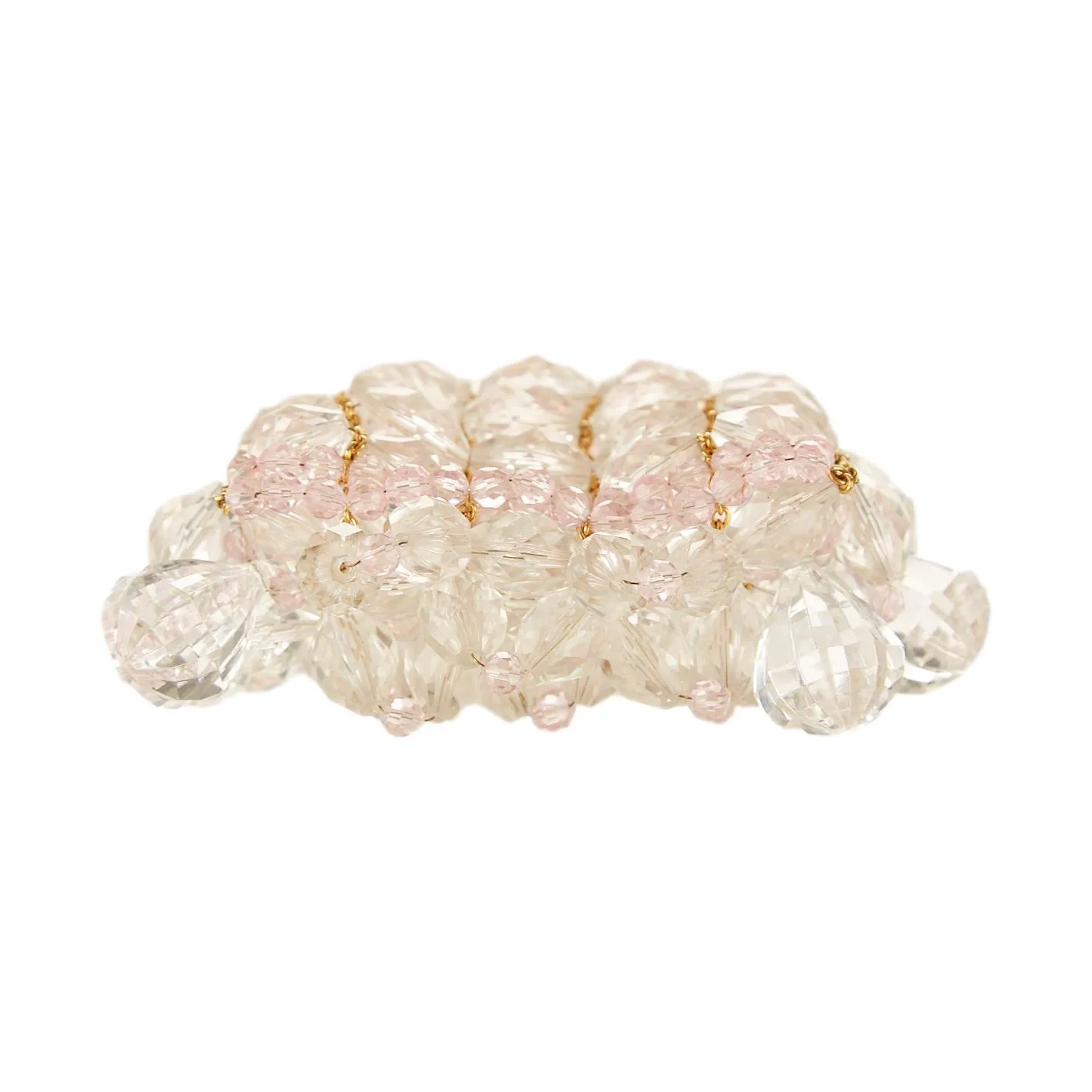Chanel Pink Crystal Chain Shoulder Bag