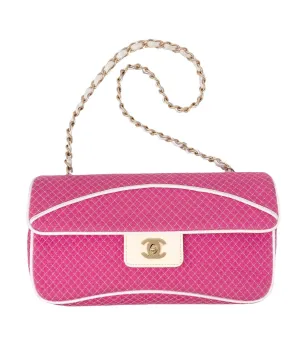 Chanel Pink Knit Flap Bag