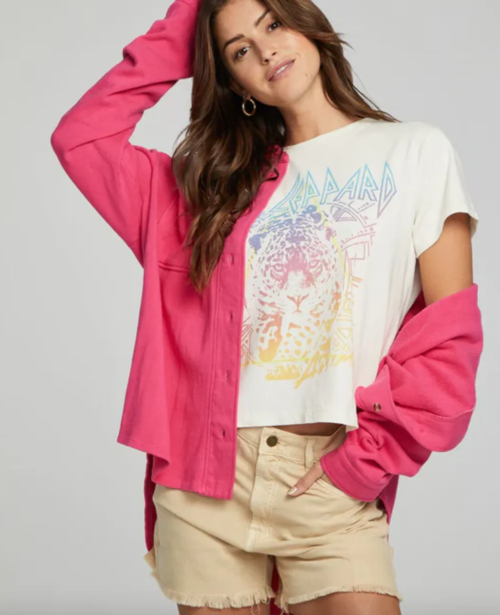 Chaser - Def Leppard Graphic Tee Shirt - Coco Milk