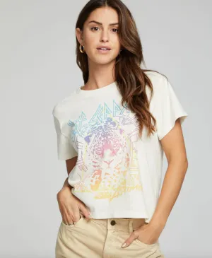 Chaser - Def Leppard Graphic Tee Shirt - Coco Milk