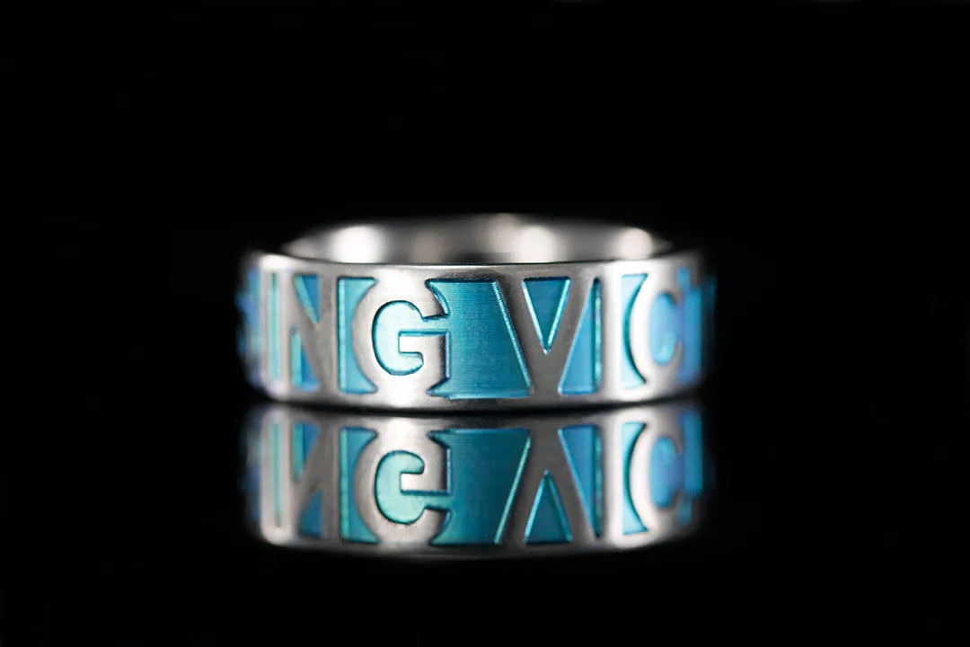 CHASING VICTORY TITANIUM RING WITH DIAMOND