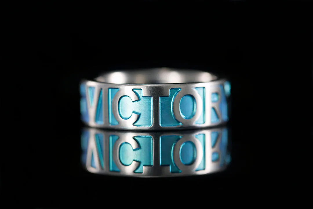 CHASING VICTORY TITANIUM RING WITH DIAMOND