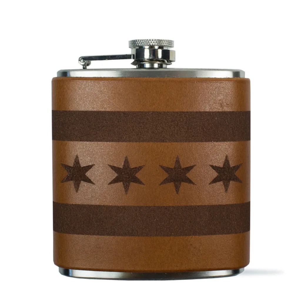 Chicago Flag Flask