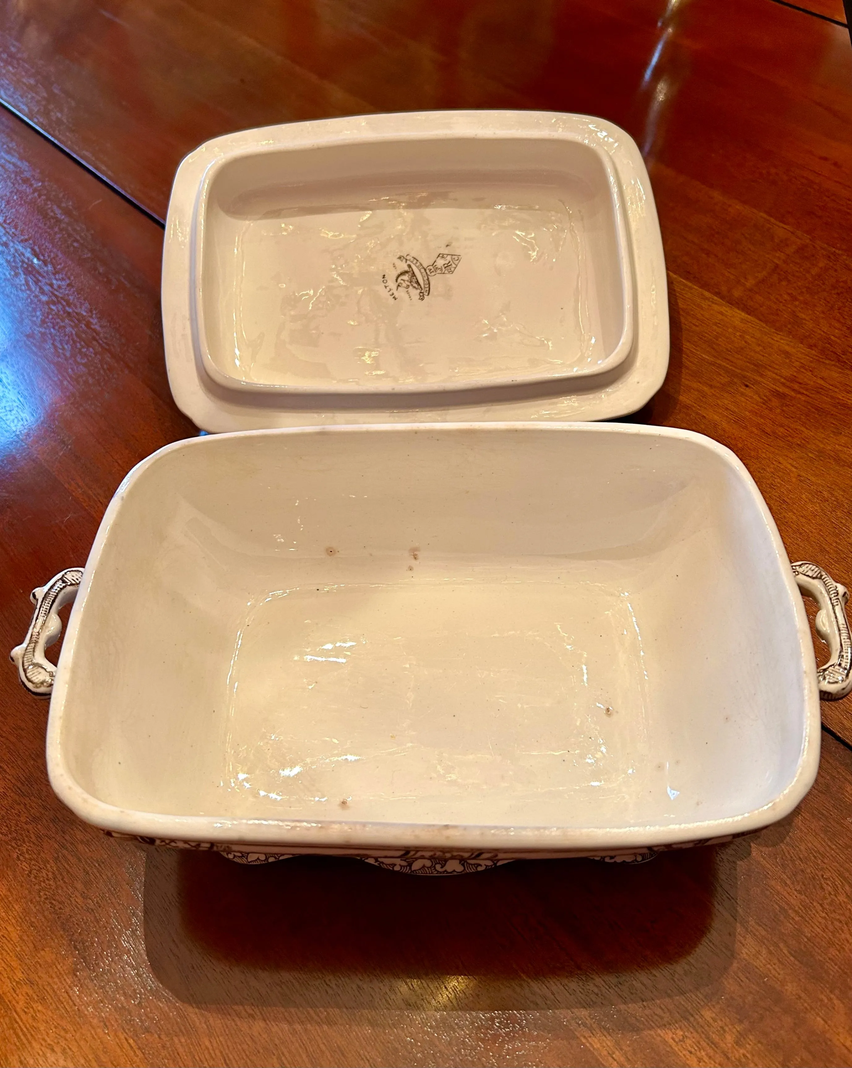 China Footed Covered Vegetable Wedgewood Melton Transferware