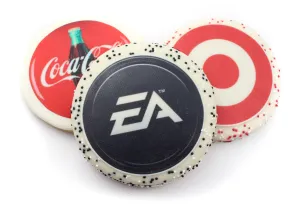 Chocolate Covered Logo Shortbread / Sugar Cookie  - 12 pcs
