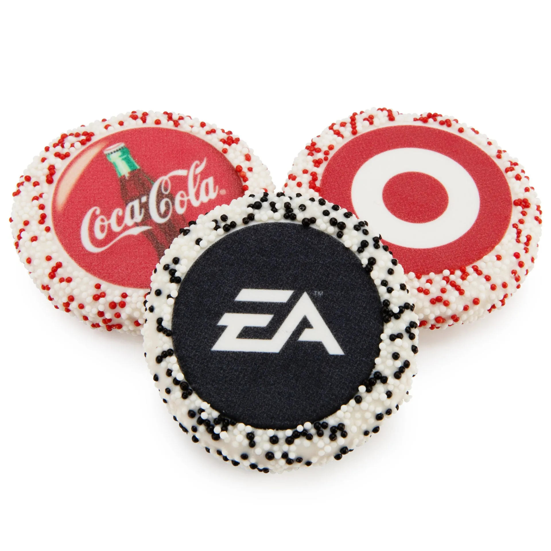 Chocolate Covered Logo Shortbread / Sugar Cookie  - 12 pcs