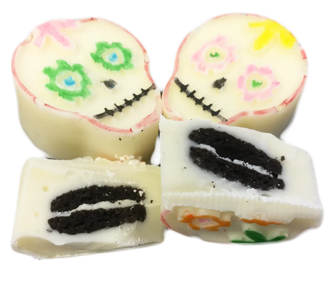 Chocolate Covered Oreo Mini Skulls