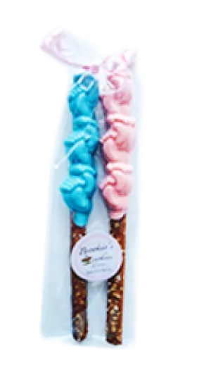 Chocolate Covered Pretzel Baby Feet