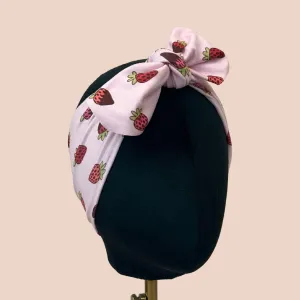 Chocolate Covered Strawberries Top Knot Headband