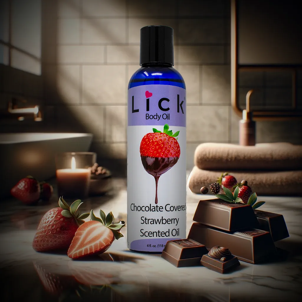 Chocolate Covered Strawberry Scented Body Oil