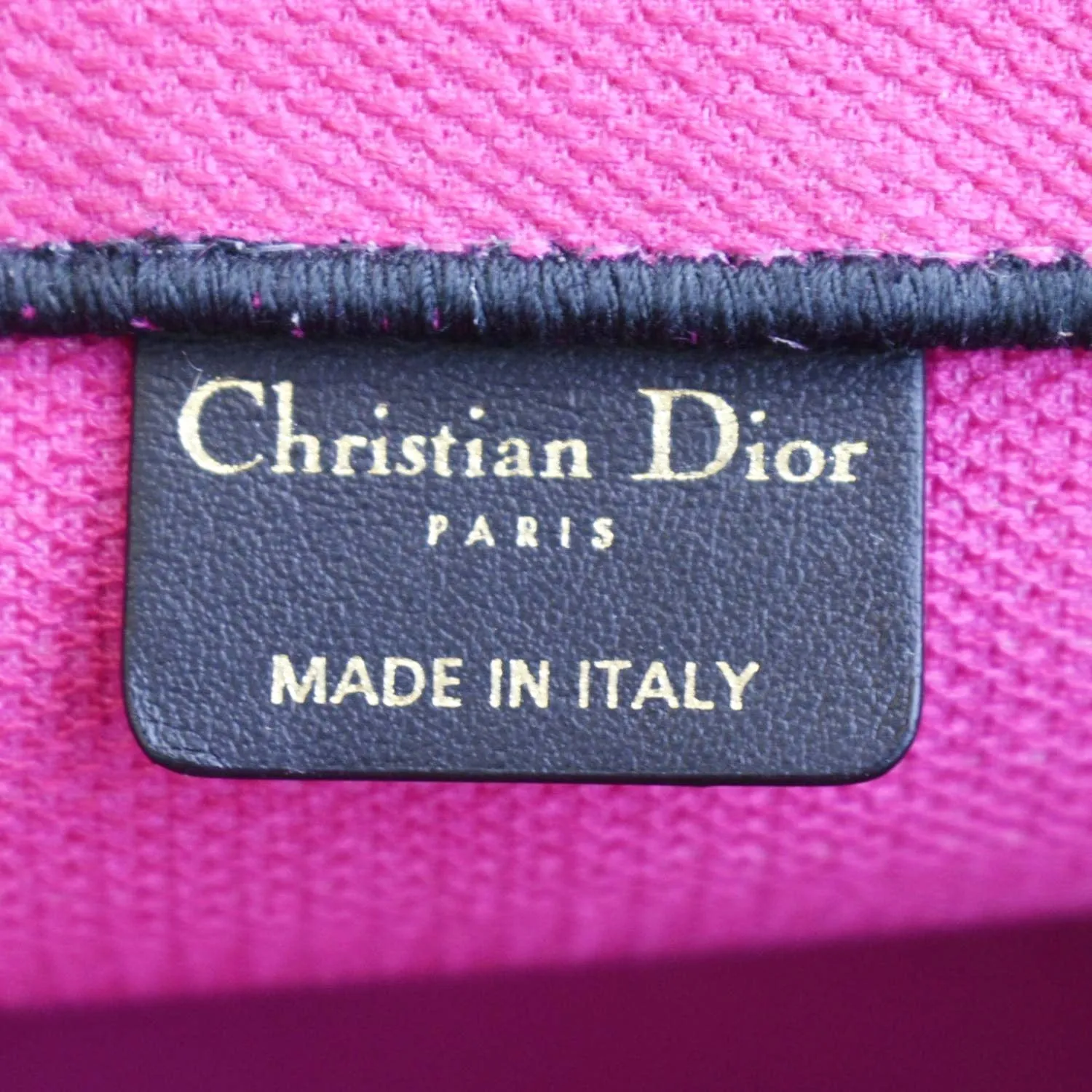 CHRISTIAN DIOR Butterfly Book Canvas Tote bag Pink