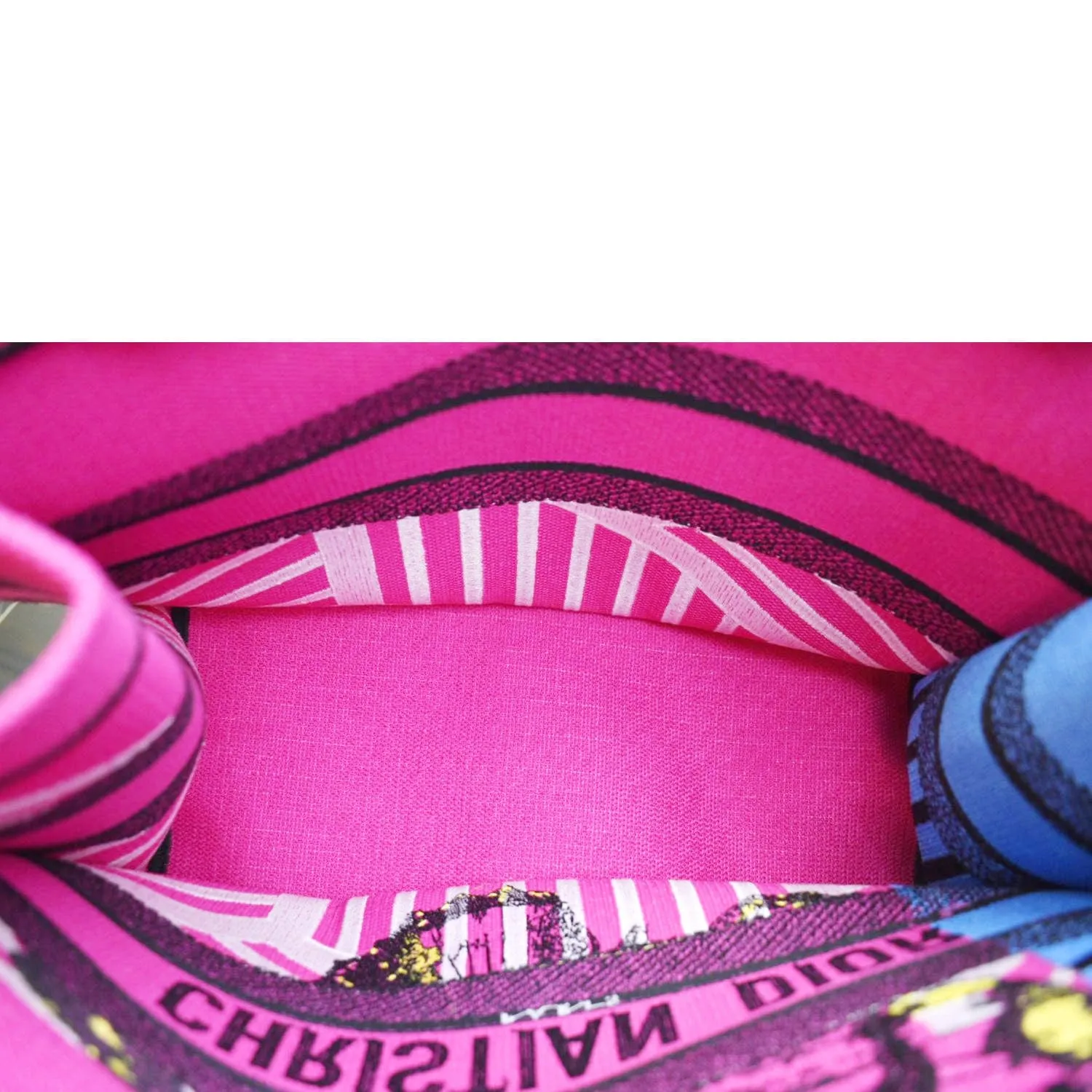 CHRISTIAN DIOR Butterfly Book Canvas Tote bag Pink