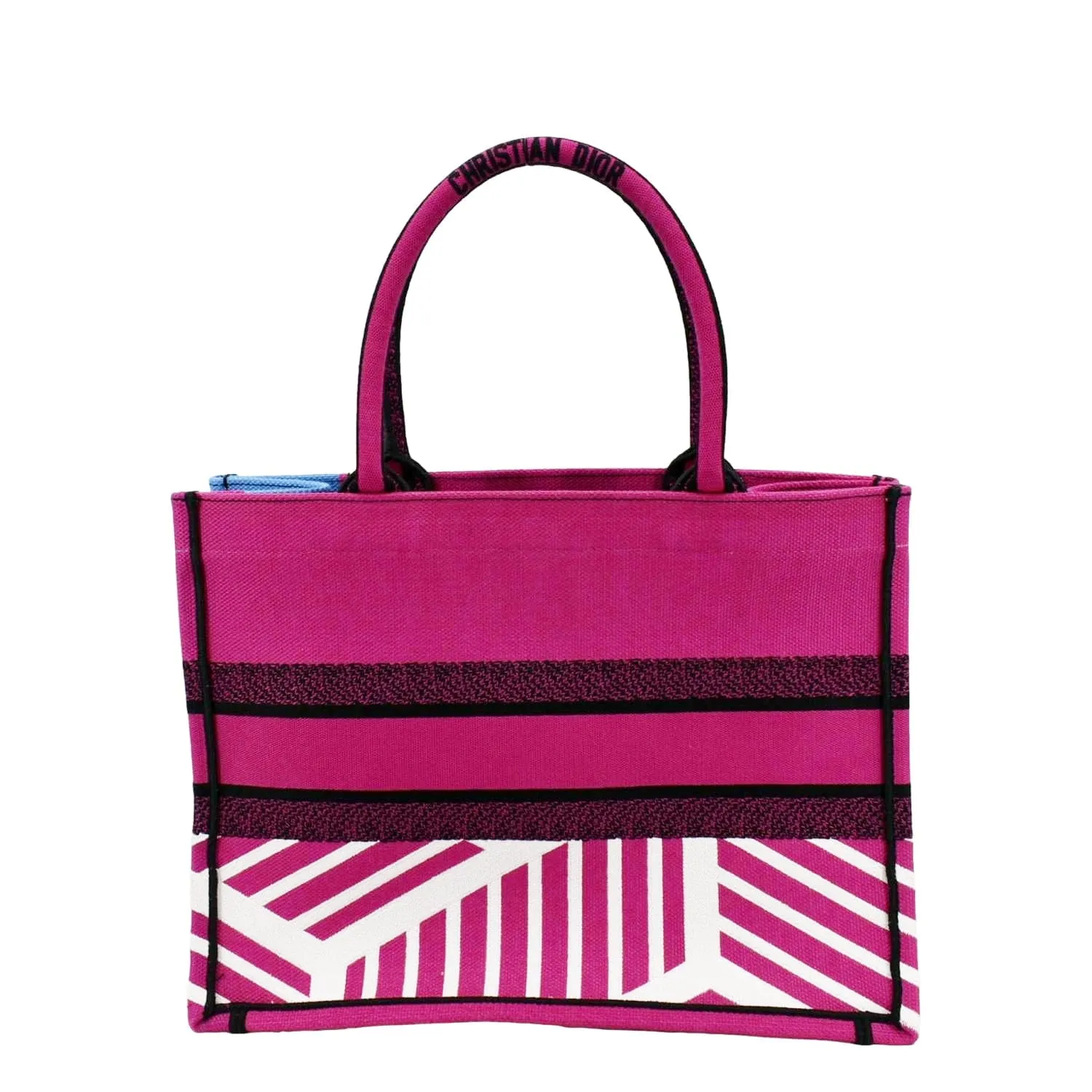 CHRISTIAN DIOR Butterfly Book Canvas Tote bag Pink