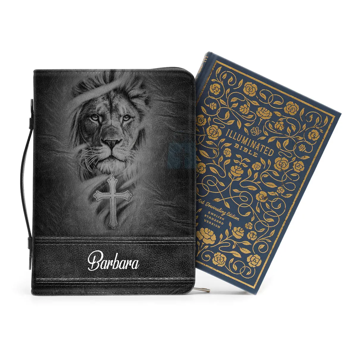 Christianart Bible Cover - Lean Not On Your Own Understanding - Personalized Bible Cover - Bible Cover For Men - CABBBCV11080324.