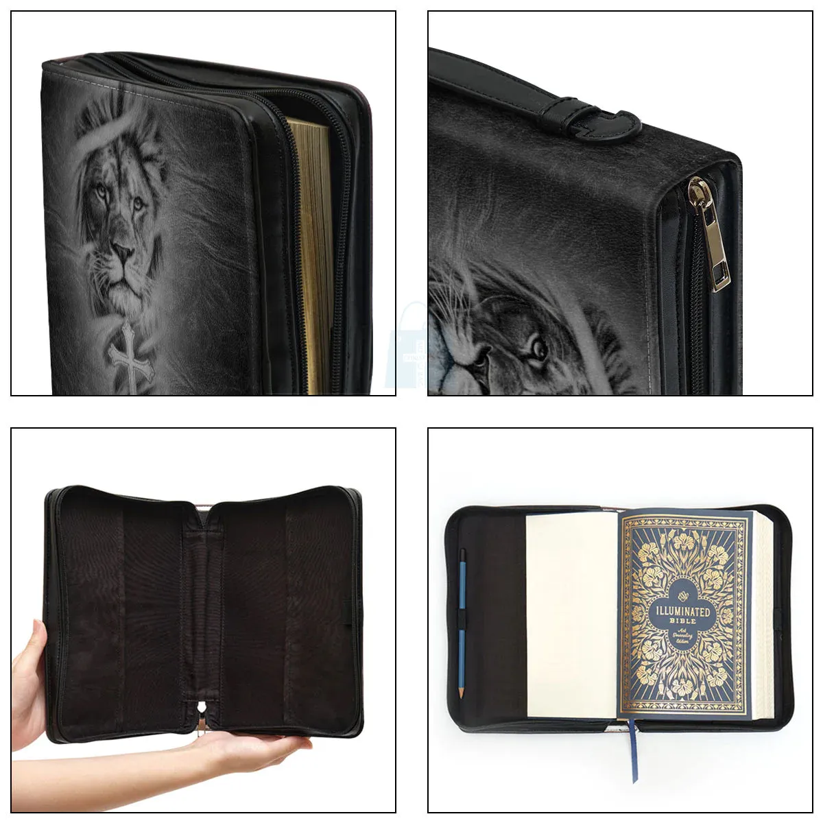 Christianart Bible Cover - Lean Not On Your Own Understanding - Personalized Bible Cover - Bible Cover For Men - CABBBCV11080324.
