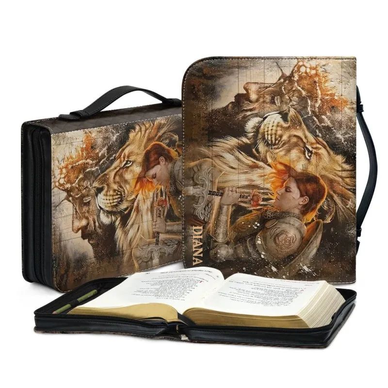 Christianartbag Bible Cover, 7 Promises Of Jesus Bible Cover, Personalized Bible Cover, Warrior Bible Cover, Christian Gifts, CAB01200124.
