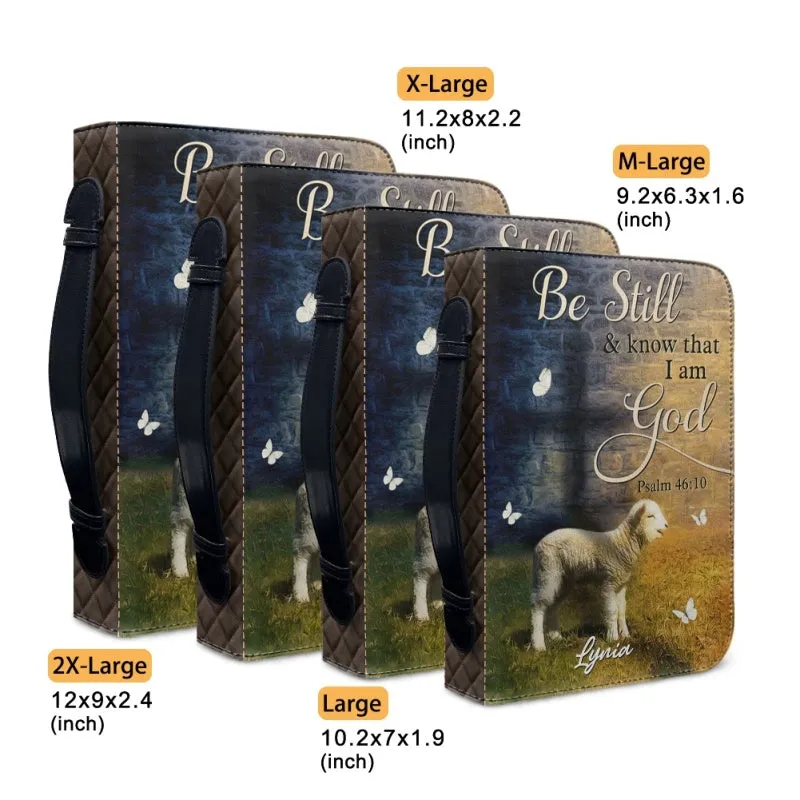 Christianartbag Bible Cover, Be Still and Know That I Am God Bible Cover, Personalized Bible Cover, Warrior of God Bible Cover, Christian Gifts, CAB01100124.