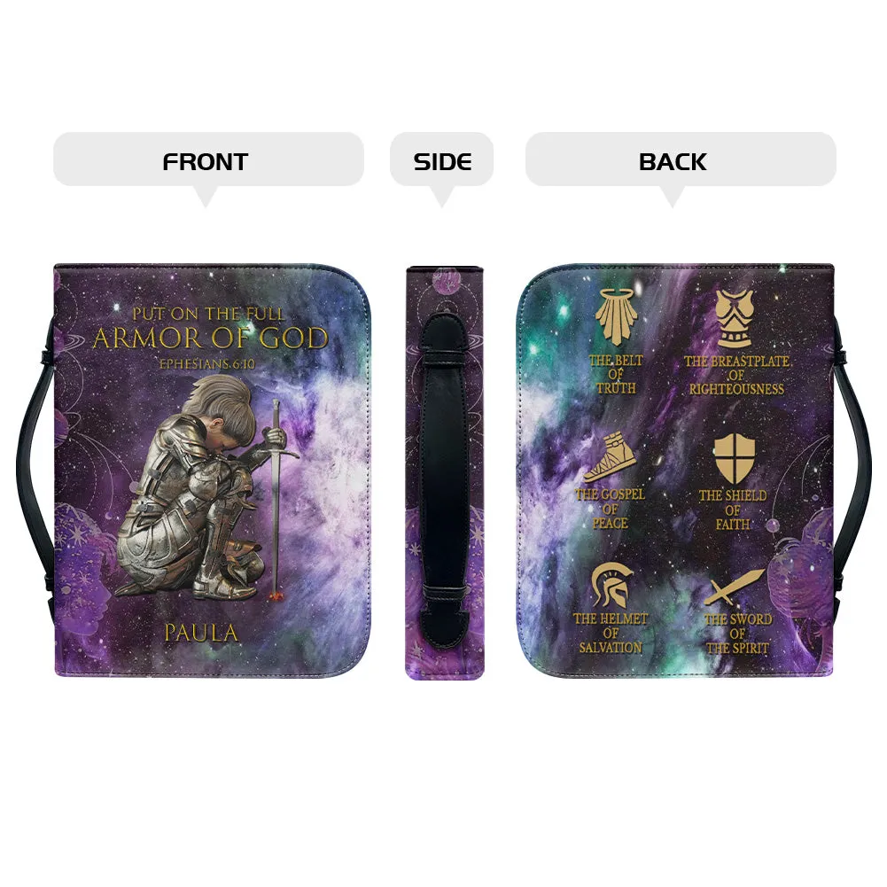 Christianartbag Bible Cover, Cosmic Armor of God Bible Cover with Personalization Option, CAB01180124.