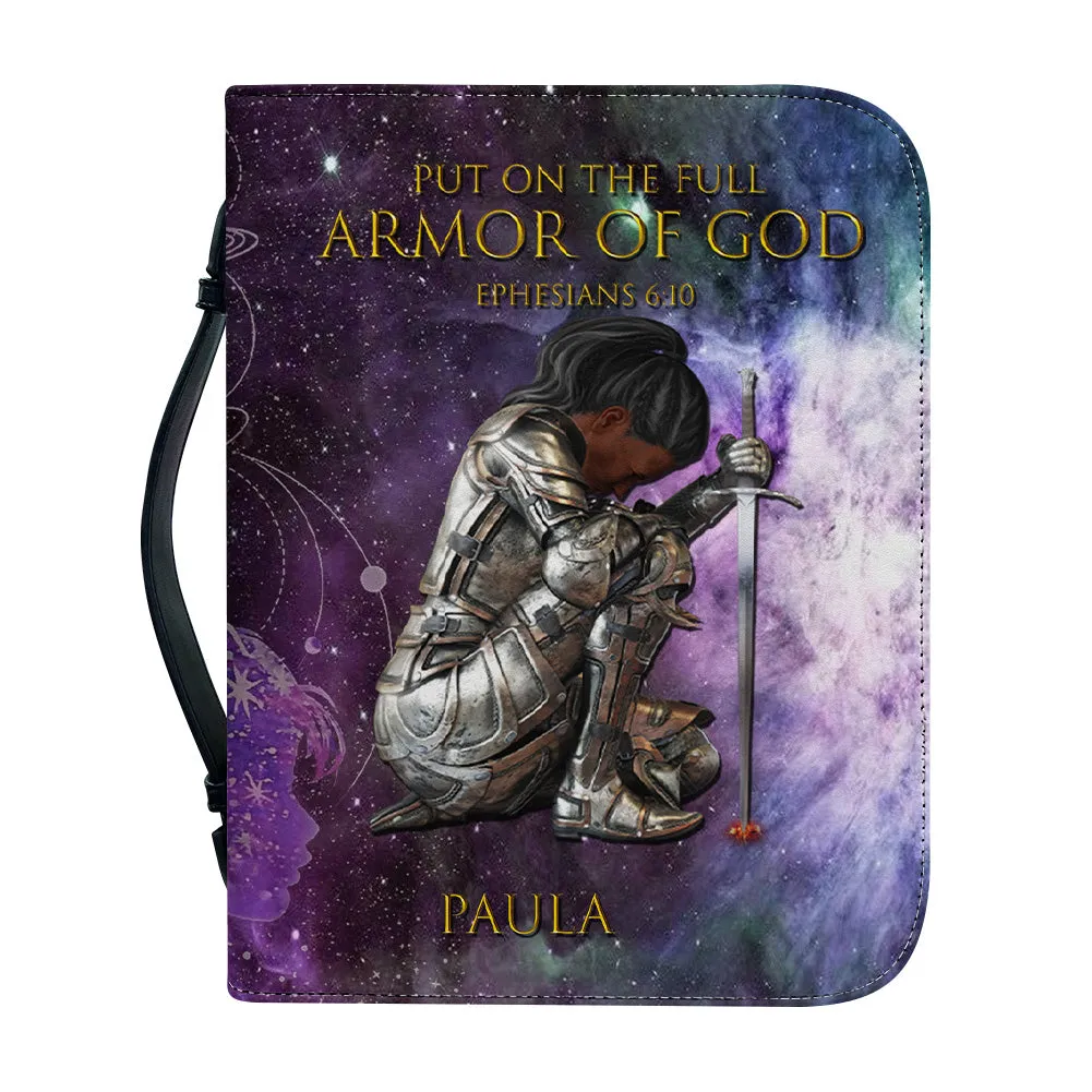 Christianartbag Bible Cover, Cosmic Armor of God Bible Cover with Personalization Option, CAB01180124.
