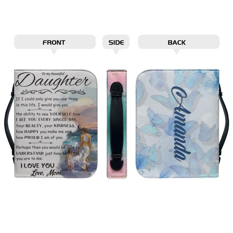 Christianartbag Bible Cover, To My Daughter From Mom Bible Cover, Personalized Bible Cover, Art Design Bible Cover, Christian Gifts, CAB004071223.