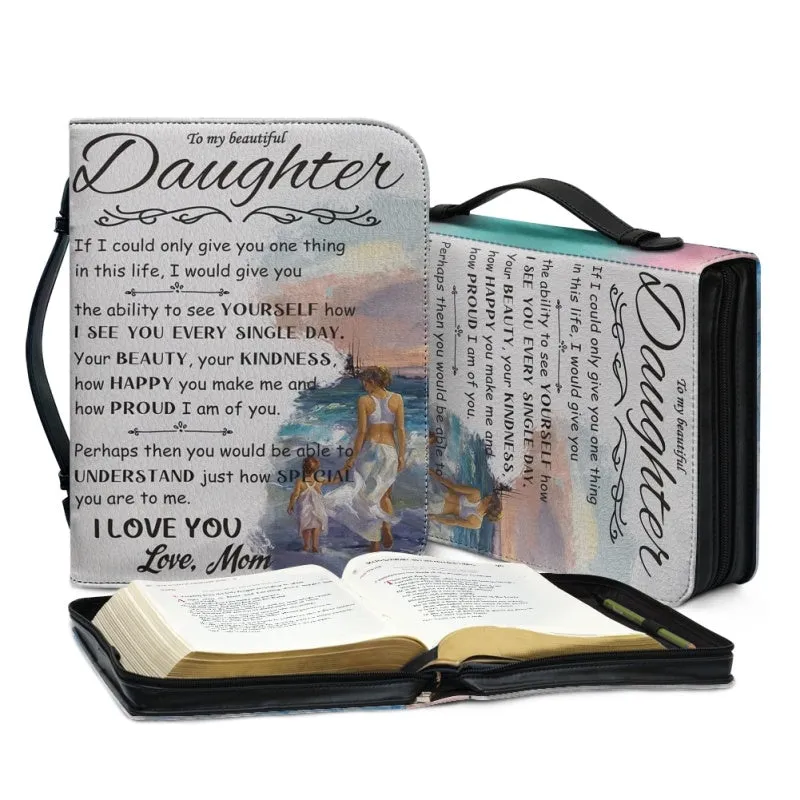 Christianartbag Bible Cover, To My Daughter From Mom Bible Cover, Personalized Bible Cover, Art Design Bible Cover, Christian Gifts, CAB004071223.