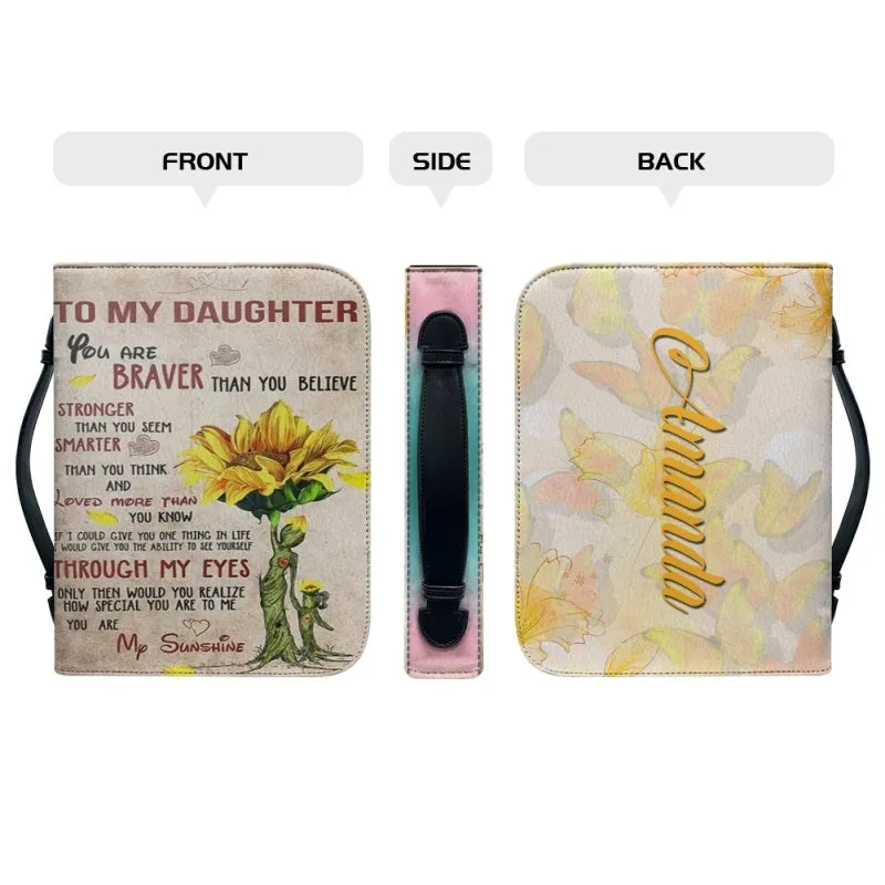Christianartbag Bible Cover, To My Daughter From Mom Bible Cover, Personalized Bible Cover, Art Design Bible Cover, Christian Gifts, CAB20071223.