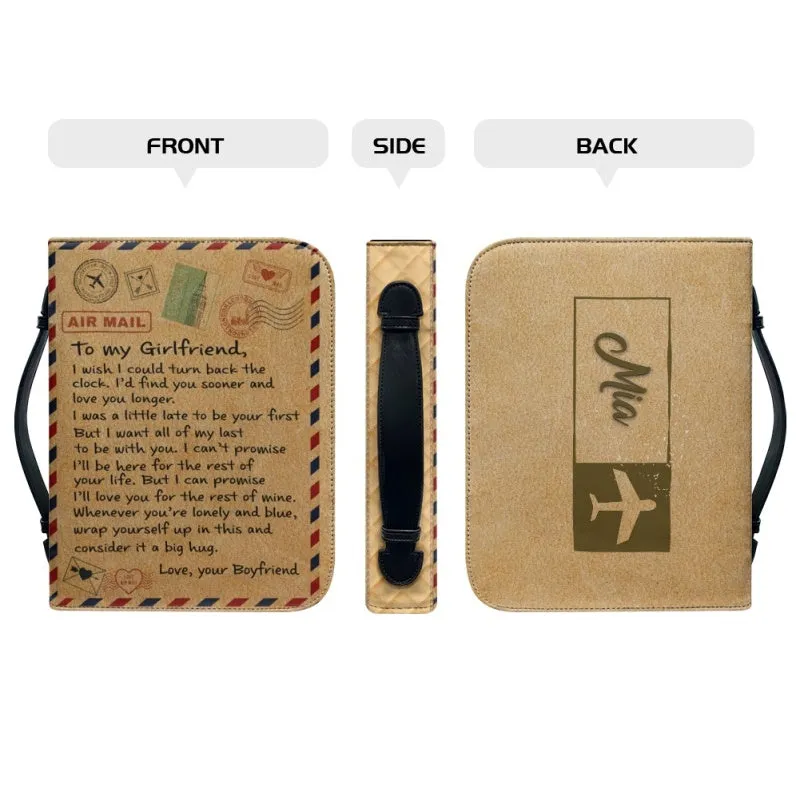 Christianartbag Bible Cover, To My Girlfriend Bible Cover, Personalized Bible Cover, Gift For Girlfriend, Christian Gifts, CAB03081223.