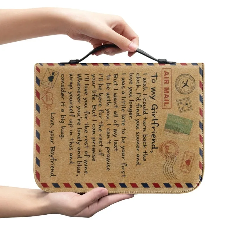 Christianartbag Bible Cover, To My Girlfriend Bible Cover, Personalized Bible Cover, Gift For Girlfriend, Christian Gifts, CAB03081223.