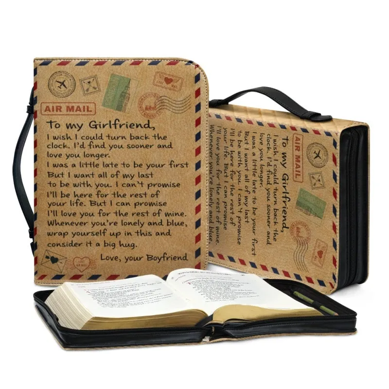 Christianartbag Bible Cover, To My Girlfriend Bible Cover, Personalized Bible Cover, Gift For Girlfriend, Christian Gifts, CAB03081223.