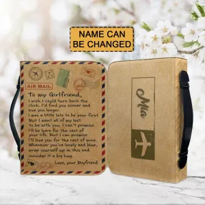 Christianartbag Bible Cover, To My Girlfriend Bible Cover, Personalized Bible Cover, Gift For Girlfriend, Christian Gifts, CAB03081223.