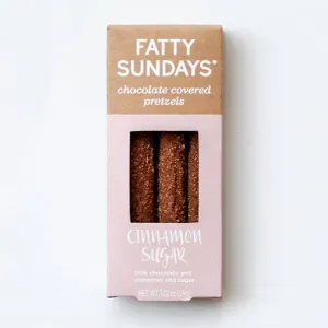 Cinnamon Sugar Chocolate Covered Pretzels
