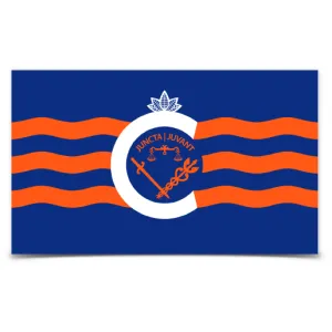 City of Cincinnati flag sticker (royal blue)