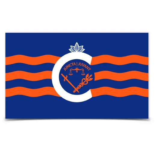 City of Cincinnati flag sticker (royal blue)