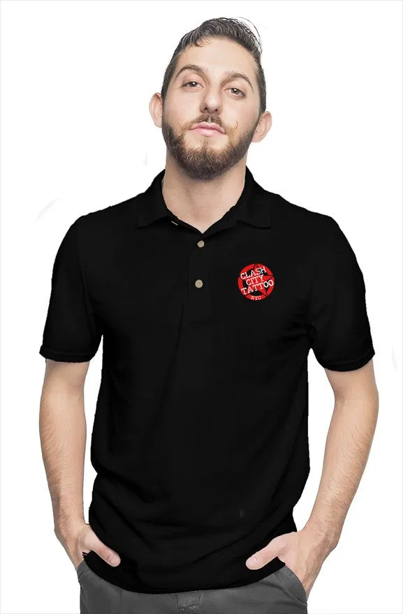 Clash City Tattoo Star Logo Polo
