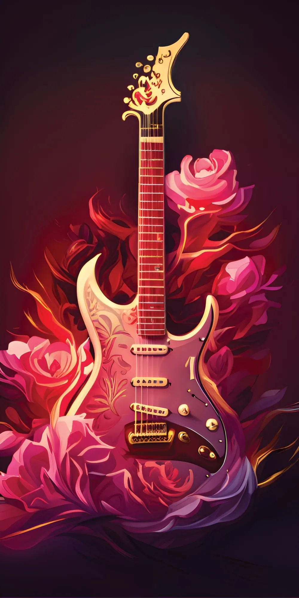 Classy Guitar Acrylic Wall Panels Home Decor Wall Panels 2440mmm x 1220mm
