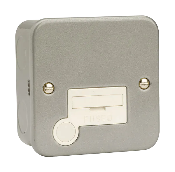 Click CL049 Metal Clad 3A Fused Connection Unit with Optional Flex Outlet