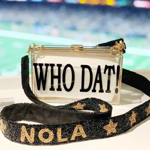 College Beaded Handbag Purse Strap